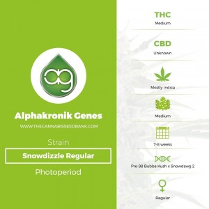 Snowdizzle Regular (Alphakronik Genes) - The Cannabis Seedbank