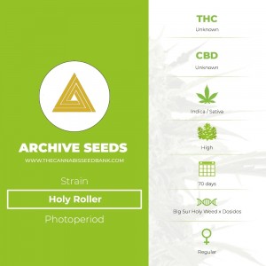Holy Roller Regular (Archive Seeds) - The Cannabis Seedbank