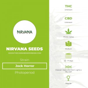 Jock Horror Regular (Nirvana Seeds) - The Cannabis Seedbank