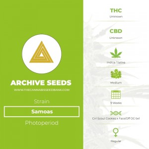 Samoas Regular (Archive Seeds) - The Cannabis Seedbank