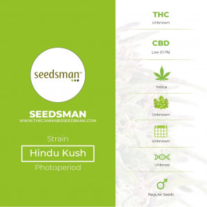 Hindu Kush Regular Seeds Seedsman - Characteristics