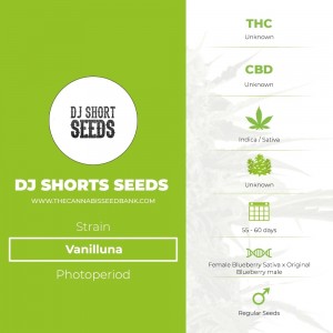 Vanilluna Regular (DJ Short) - The Cannabis Seedbank