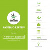 Northern Express Autoflowering Feminised FastBuds Seeds - Characteristics