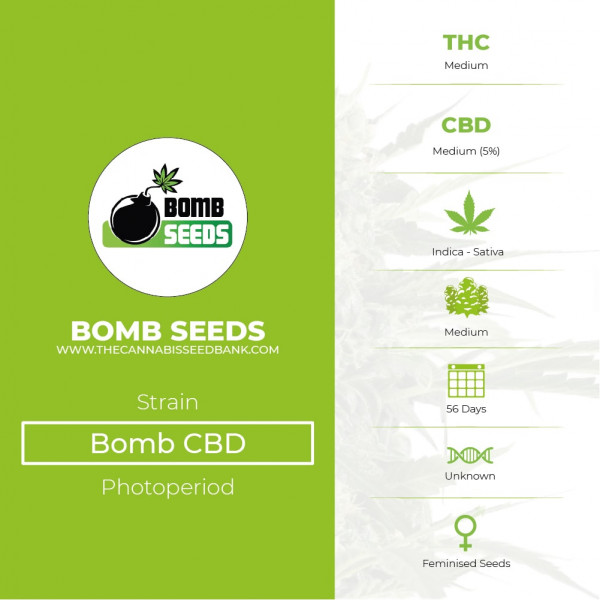 Bomb CBD Feminised - Bomb Seeds - Characteristics
