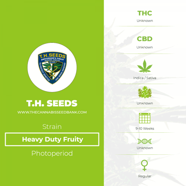 Heavy Duty Fruity Regular (T.H. Seeds) - The Cannabis Seedbank