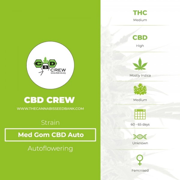 Med Gom CBD Auto (CBD Crew) - The Cannabis Seedbank